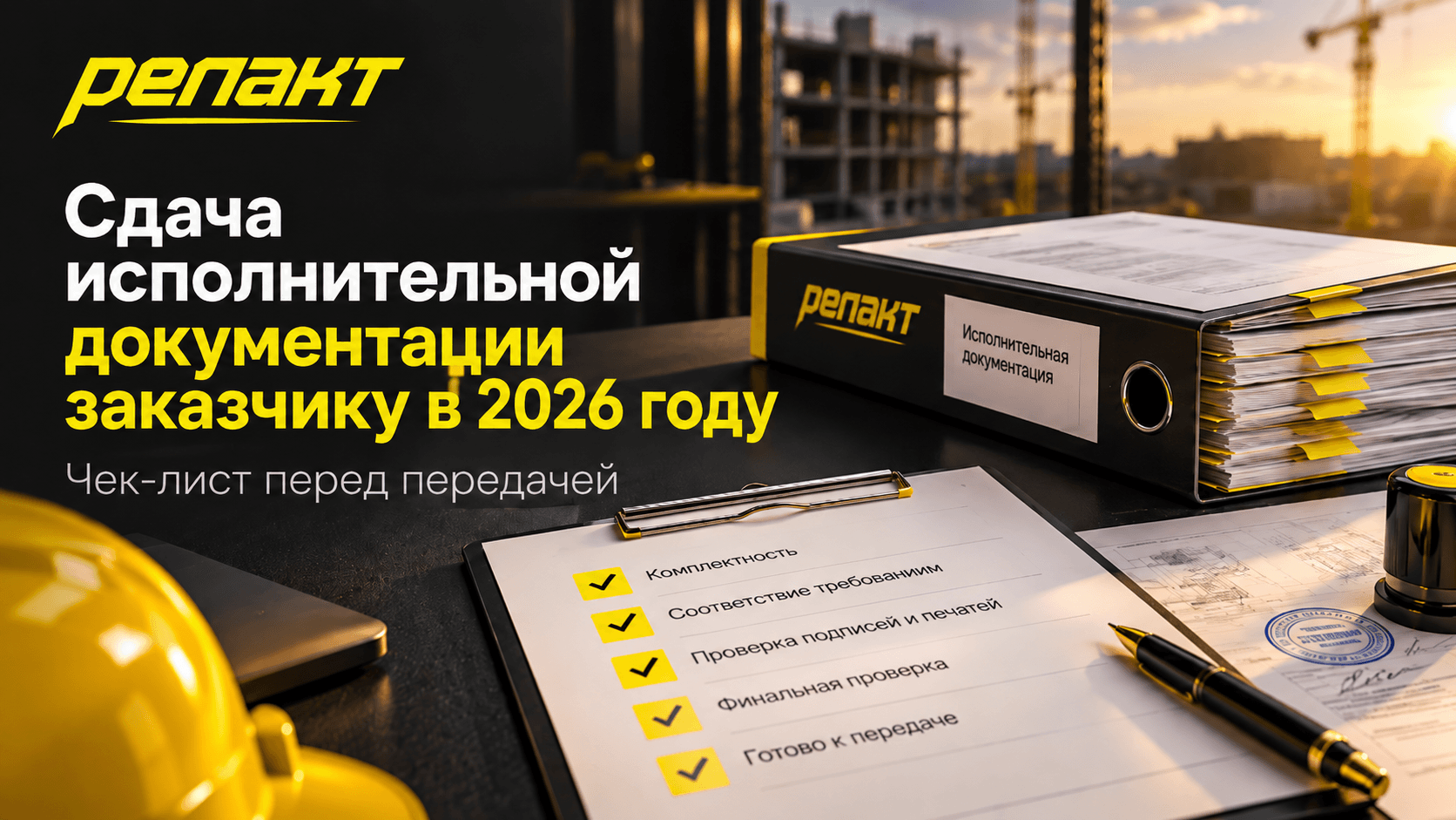 Сдача исполнительной документации заказчику в 2026 году: чек-лист перед передачей